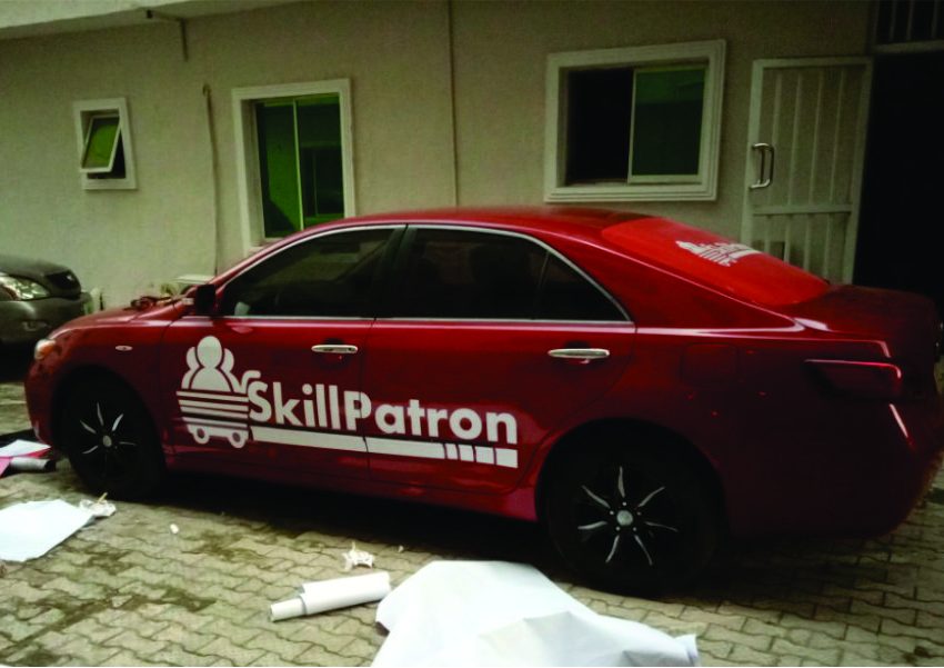 Partial Car Wrap for SkillPatron