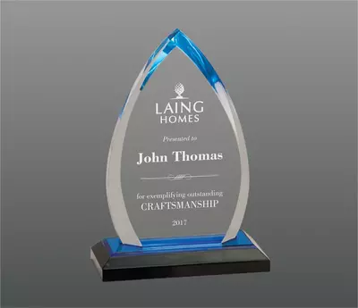 Engraved Crystal Recognition Award