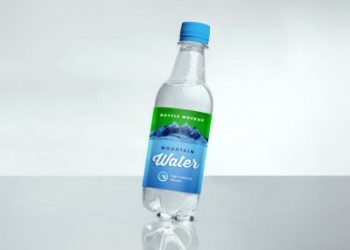 Plastic Water Battle Label