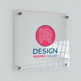 Indoor Glass Logo Wall Signage Printing Company in Lagos
