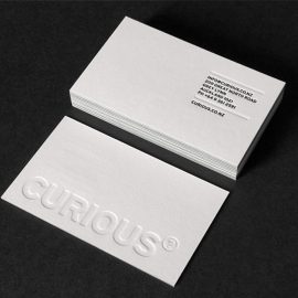 Embossed Business Card Design