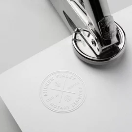 embossing company seal stamp