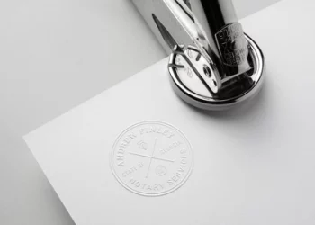 embossing company seal stamp