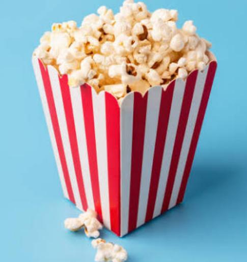 Foldable paper popcorn cups