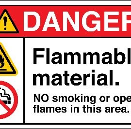 Danger Flammable Signs