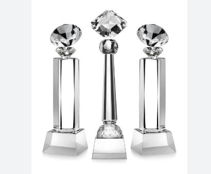 Optical Diamond Crystal Trophy