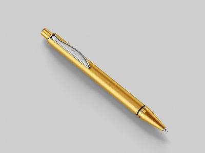 Engraved Gold Steel Pen